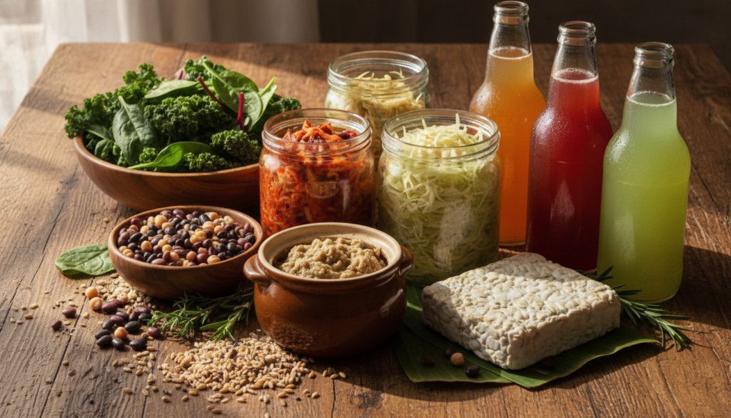 discover how fermented foods boost nutrition and flavor in a vegan diet by improving digestion, providing probiotics, and enhancing nutrient absorption.
