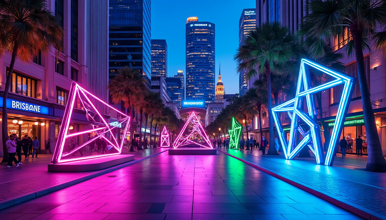 What are the latest neon light trends in Brisbane?