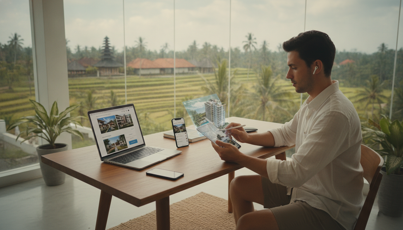 How can tech-savvy investors buy apartments for sale in Bali?