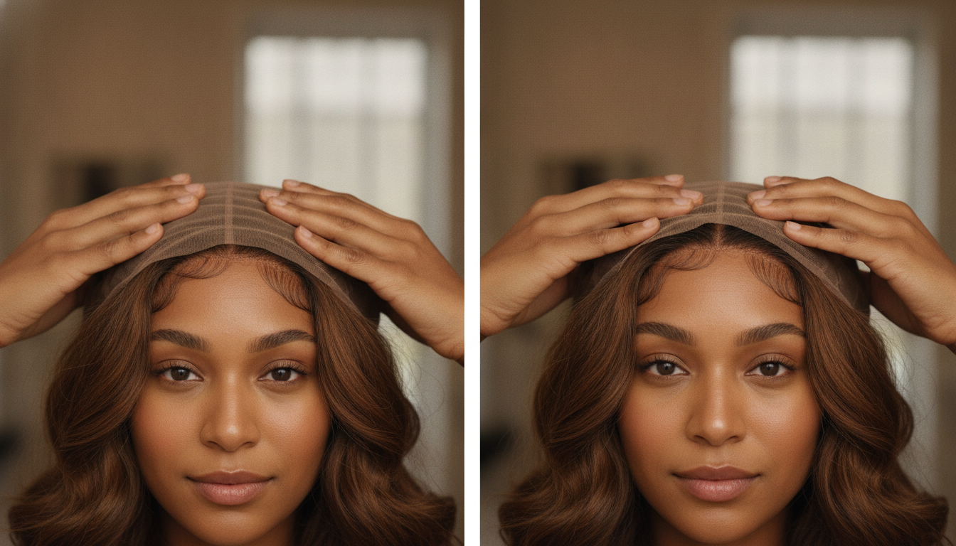 How do you apply and remove a glueless wig naturally?