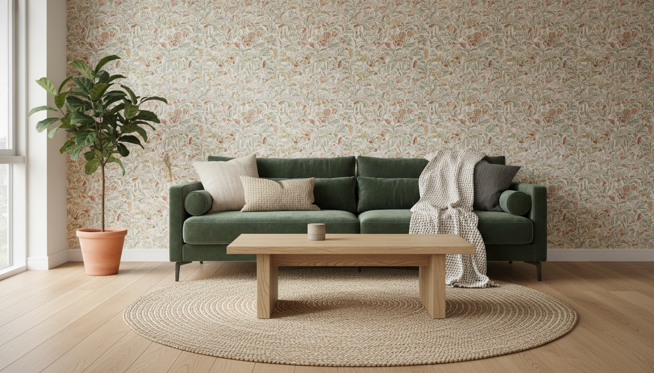 How do you successfully mix and match wallpaper with other textures?