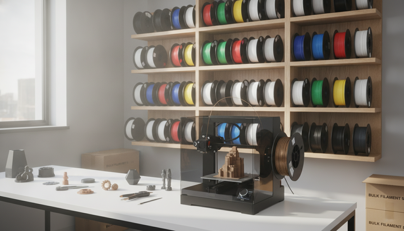 Why does buying bulk filament make sense for frequent 3D printing?
